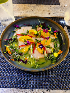 Tidal Hamachi Crudo Ceviche 