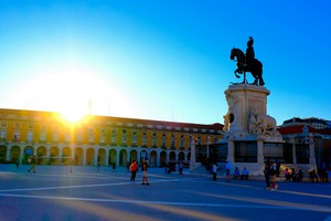 Charging into the Sunset at Riverfront Square