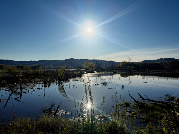 Reflections of La Crosse 2B- Reflecting the brilliance of a new day Print