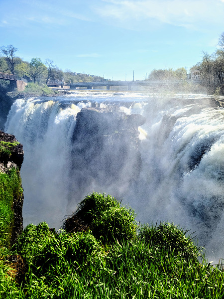 A Curtain of Spring Mist at Paterson Great Falls Print