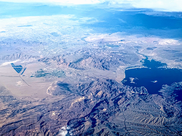 Vegas from the Sky: Electric Dreams in the Desert Print