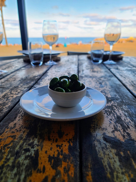 Olive Beach Dining:The Taste of Silence Print