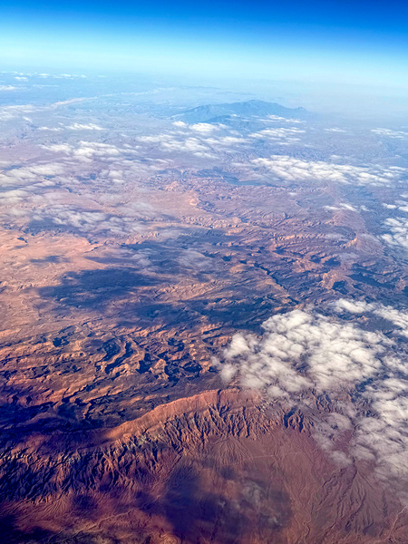 Rivers of Time: Aerial Symphony over the Colorado Plateau Print