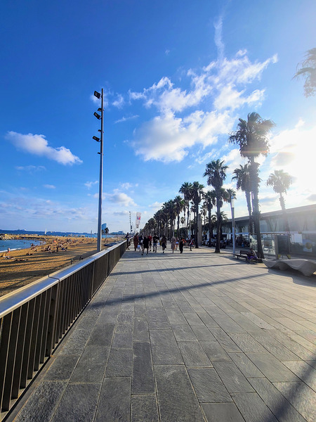 Barcelona Beach: Steps Toward Solace Print
