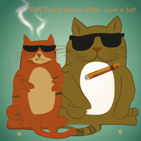 BadCatz Selfie 1B Print