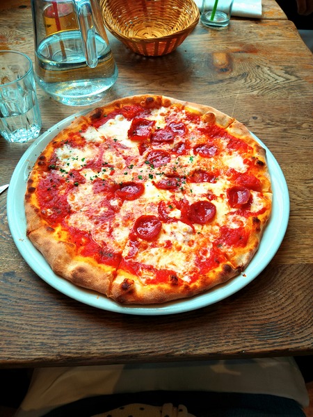 Pepperoni Pizza Pie Portrait Print