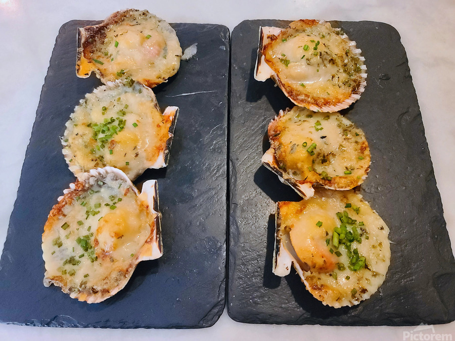 Coastal Ember and the Warm Glow of a Perfectly Baked Shell  Print