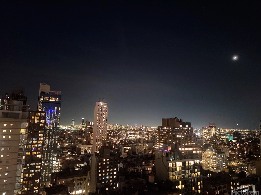 Magical Moonlight Manhattan  Print