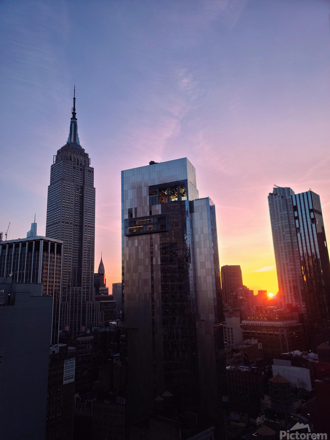 Golden Morning Manhattan  Print