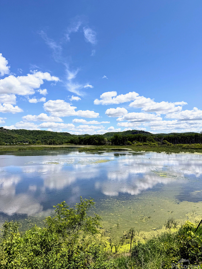 Whispers on the Water: A Mirror of the Skies  Print