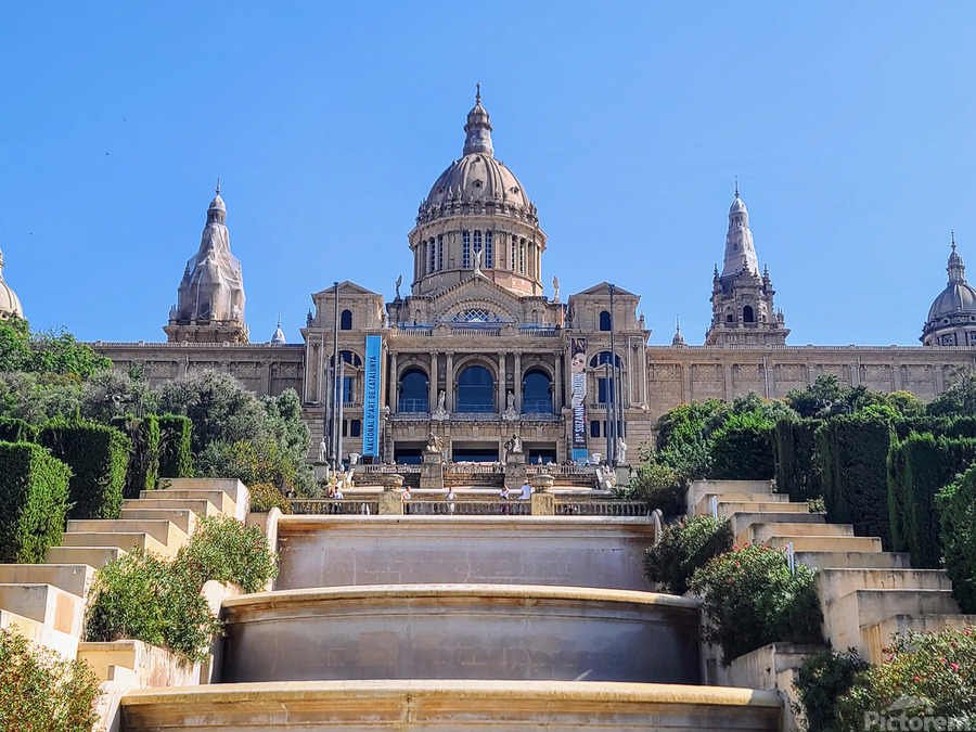 Museum of Catalan Visual Arts: Barcelona’s Time-Sculpted Crown  Print