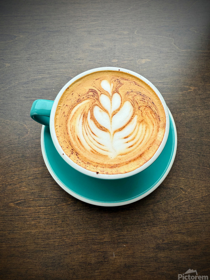 Latte Bloom April 2025 Coffee Meets Art  Print