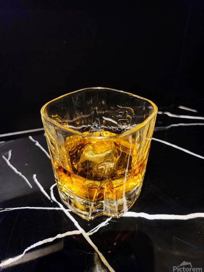 Aged Gold in a Crystal Cage  Print