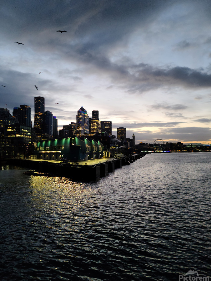 Moody Seattle  Print