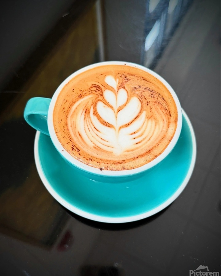 Latte Bloom April 2025 Art in a Cup  Imprimer