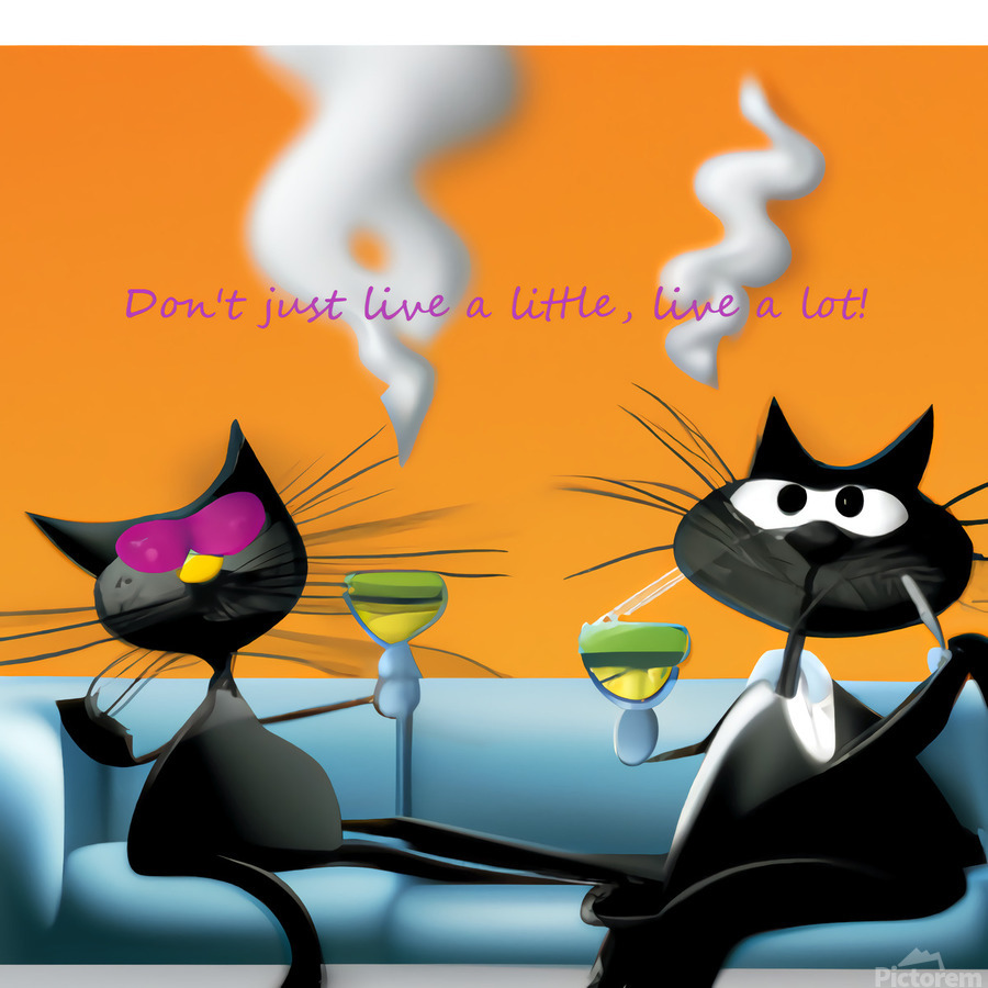 BadCatz Bar Fly 1A  Print