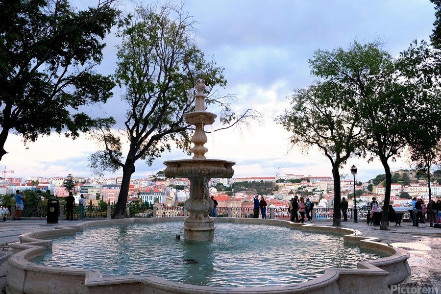 Lisbon Water Fountain   Print