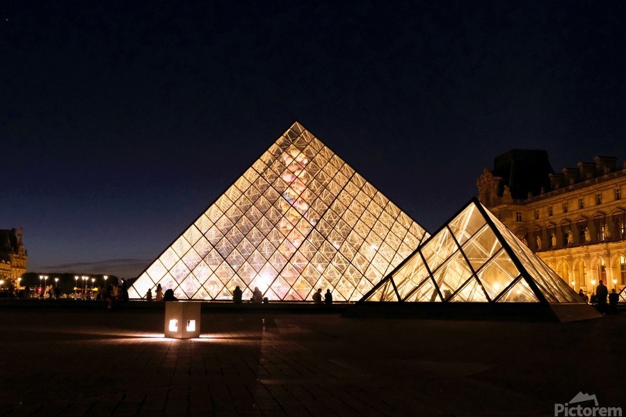 Evening Louvre  Print