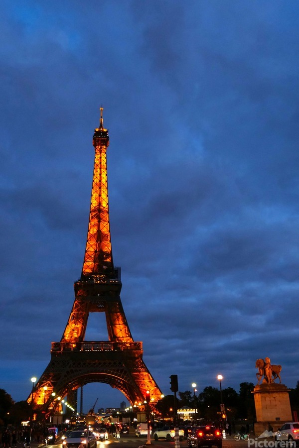 Eiffel Tower at Night 2  Print
