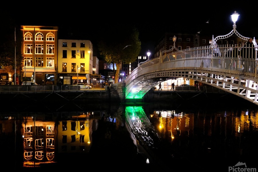 Dublin Dreams along River Quay 1B  Print