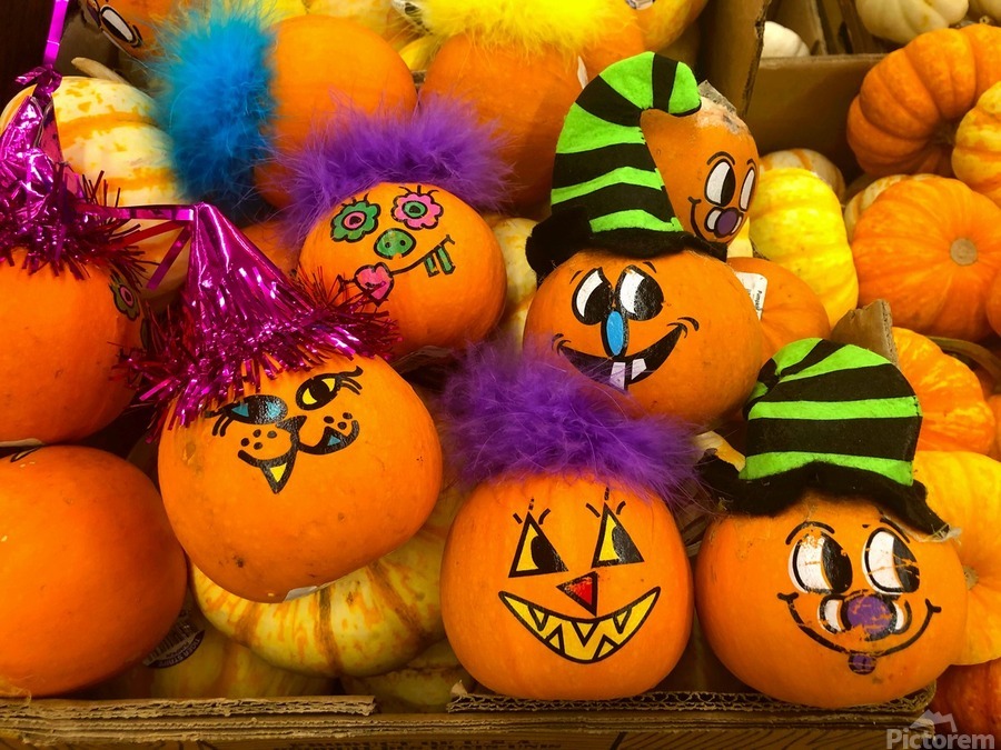 Halloween Pumpkin Faces  Print