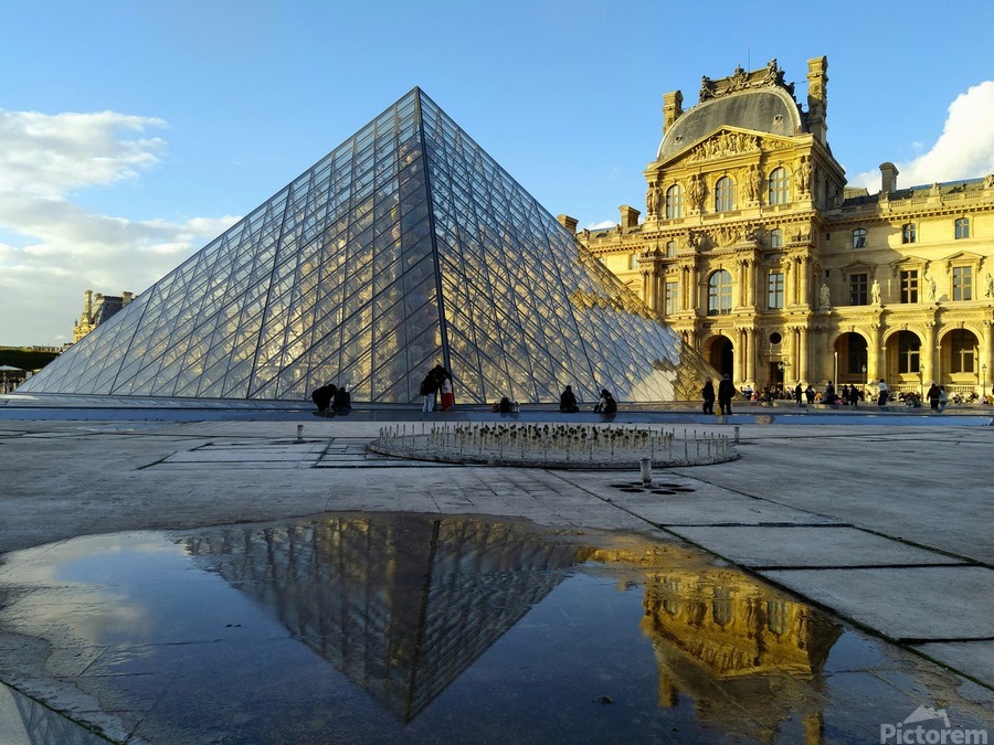 I Louvre Reflections  Imprimer