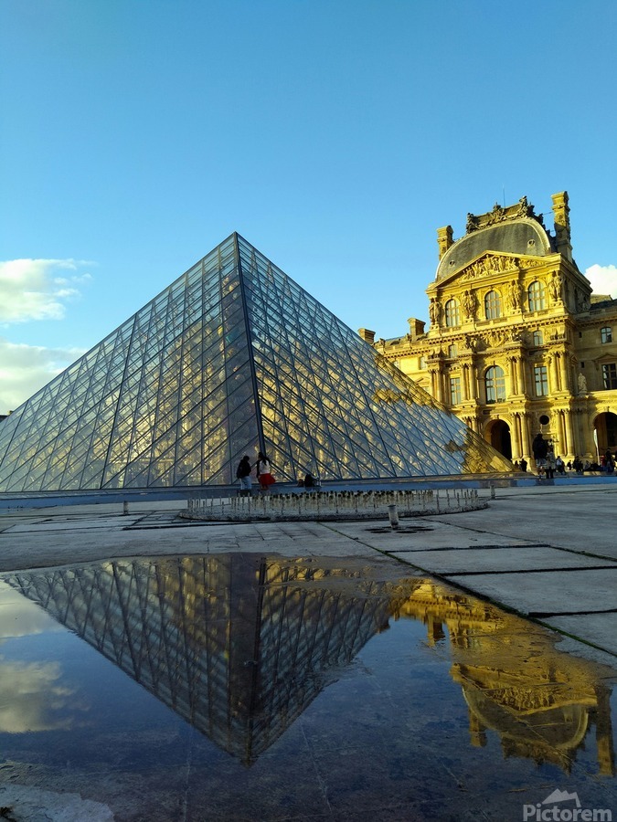 I Louvre Reflections 2  Print