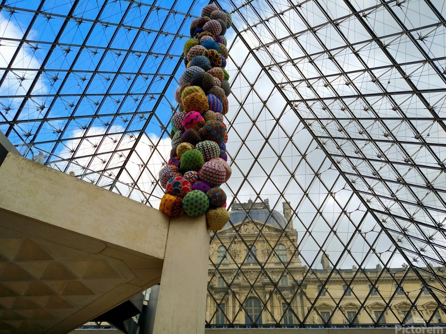 In Louvre with the View 2  Print