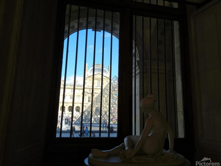 In Louvre with the View  Print