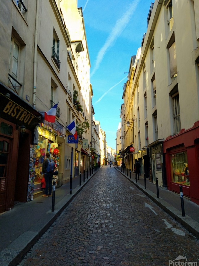 Streets of Paris -- Rue Mouffetard 2  Print