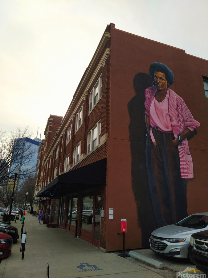Painted Presence: Mari Evans Mural  Imprimer