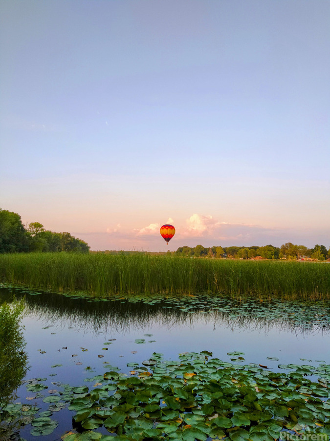 Balloon Over Long Lake  Print