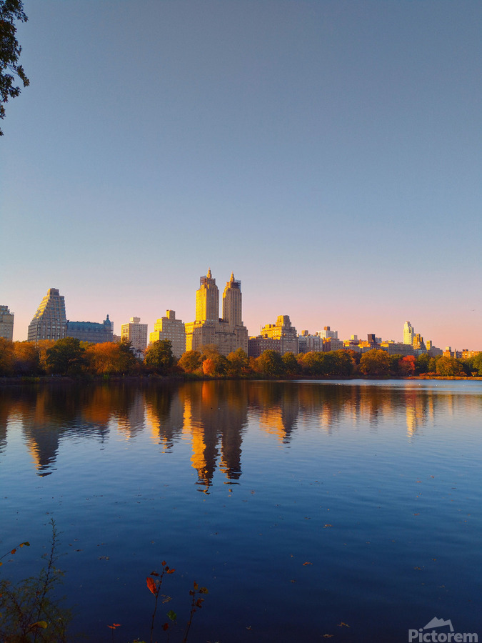 Autumn Skyline Firelight  Print