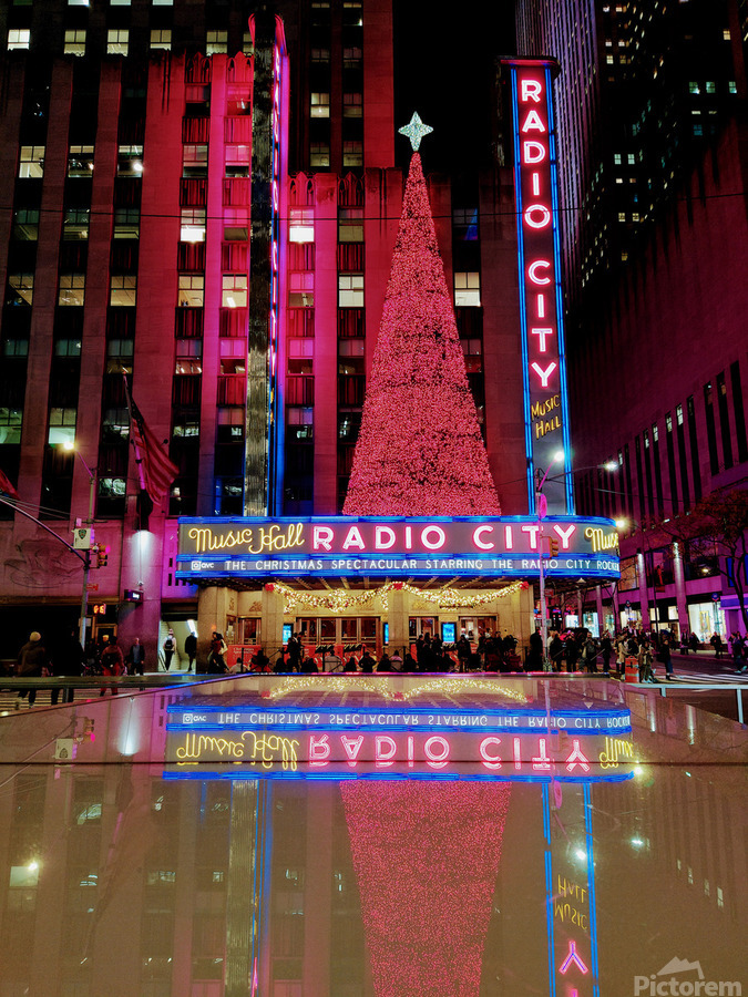 Neon Christmas at Radio City  Imprimer