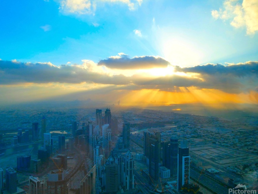 Rays of Heaven on Dubai  Print