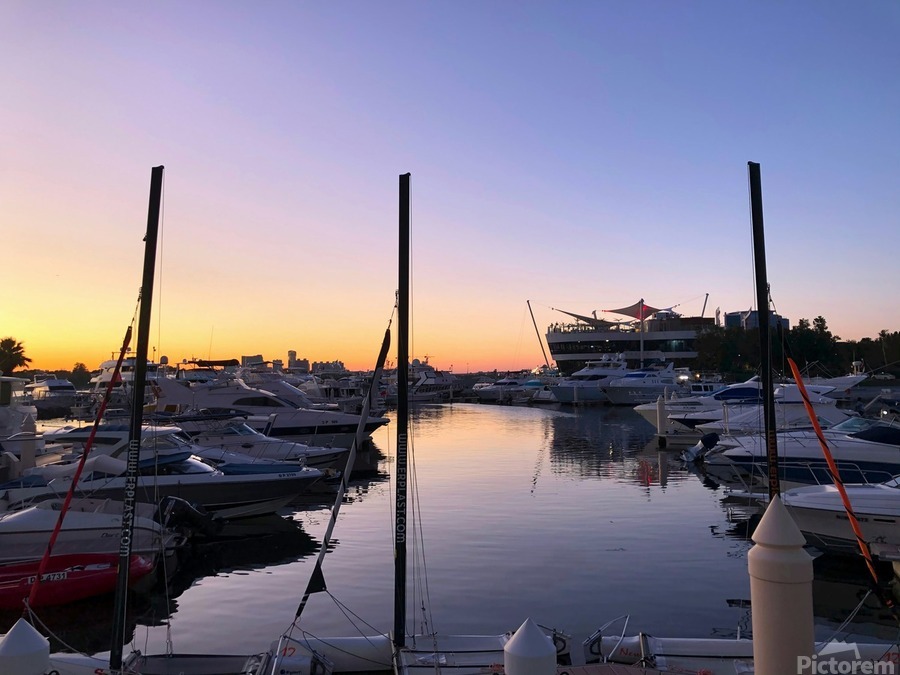 Docks of the Desert Dubai Style  Print