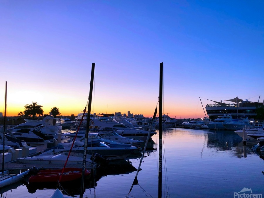 Docks of the Desert Dubai Style 2  Print