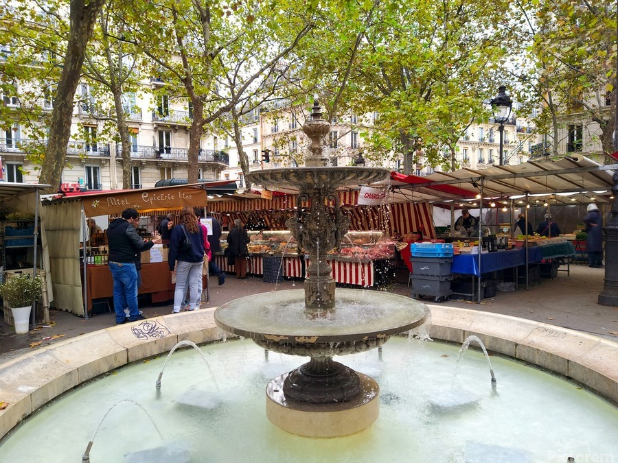 Streets of Paris -- Farmers Market  Imprimer