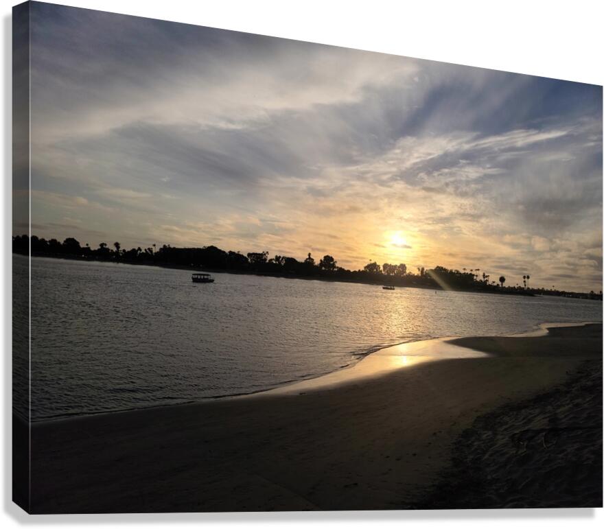 San Diego Sunset: Echoes of the Setting Sun Canvas Print