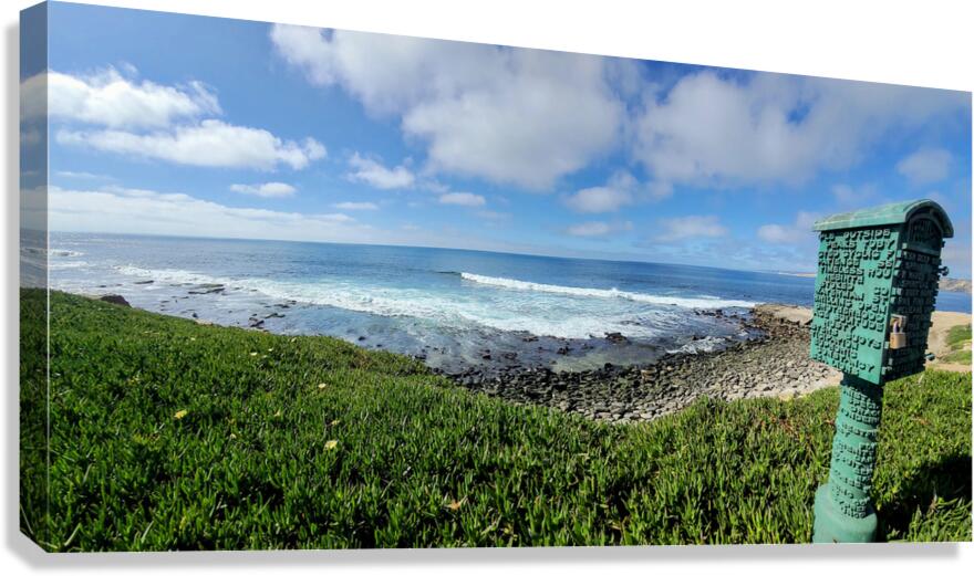 Between Tides and Sky: Coastal Clarity from La Jolla Cove Canvas Print