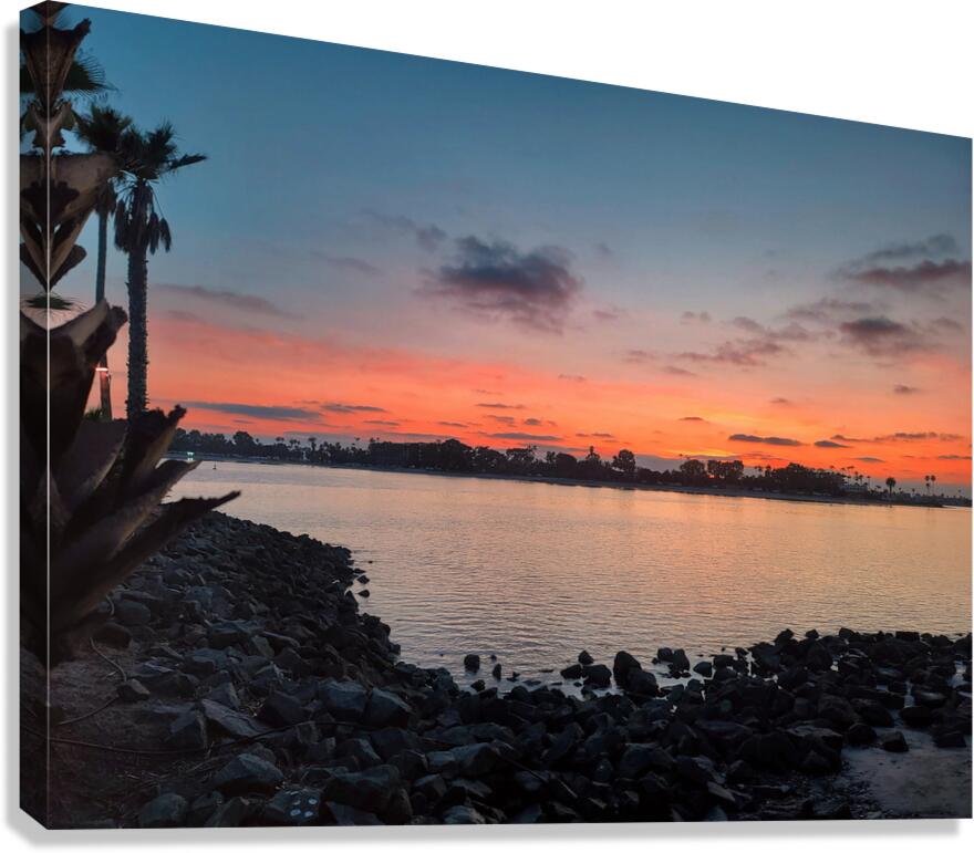 San Diego Sunset at Tidal Canvas Print