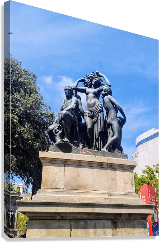 Sculpted Myth Sunlit Truth Canvas Print