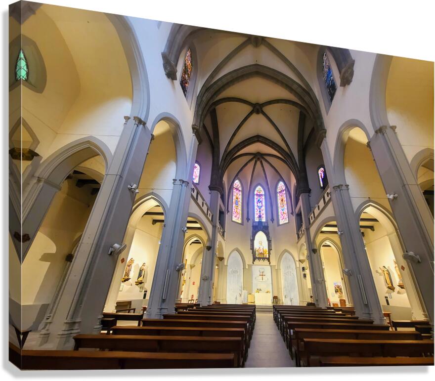 Pillars of Faith Threads of Light Canvas Print