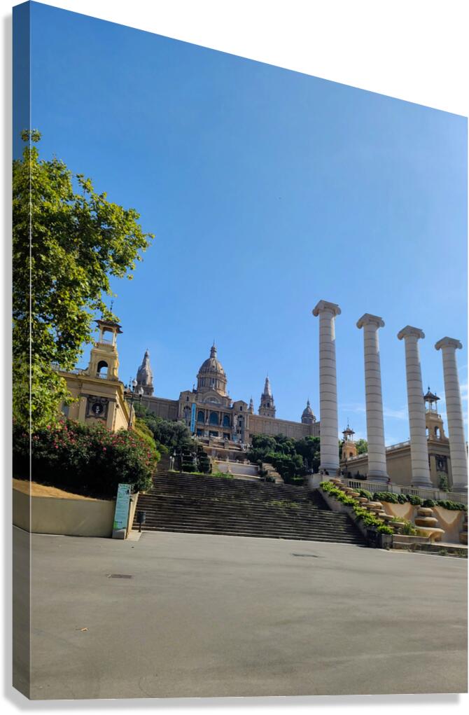 Museum of Catalan Visual Arts: Pillars of Memory Canvas Print