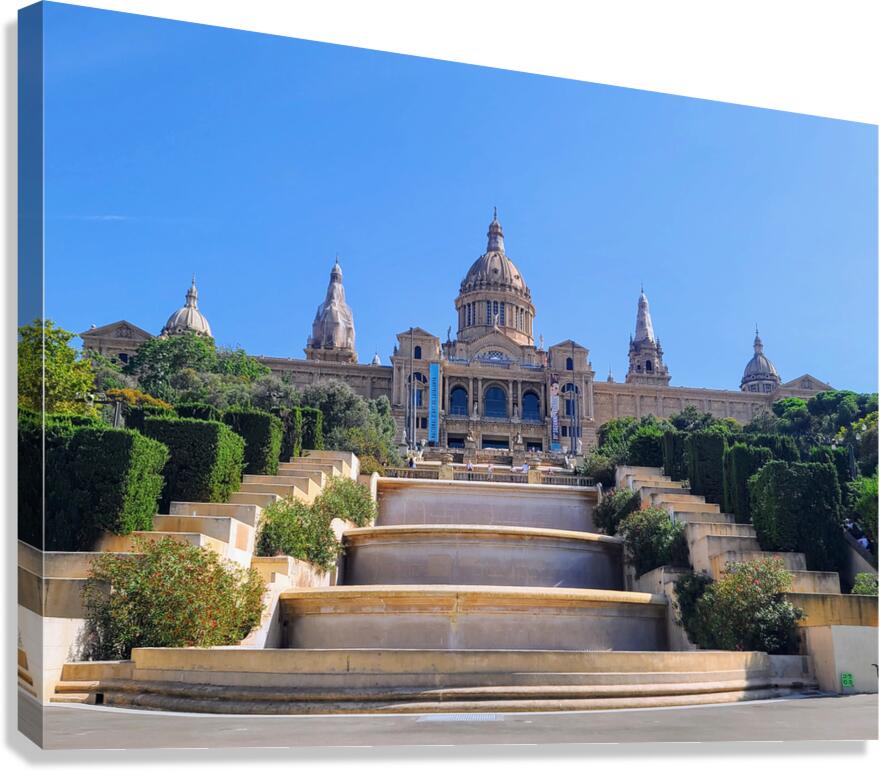 Golden Ascent: A Journey Through European Time Canvas Print