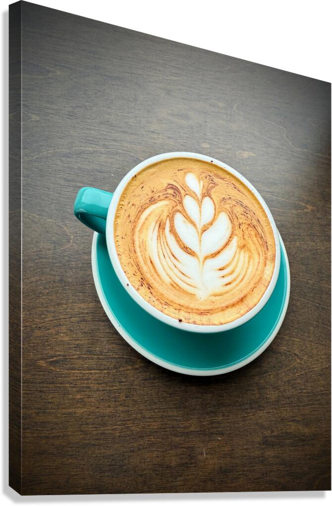Latte Bloom April 2025 Coffee Meets Art Canvas Print