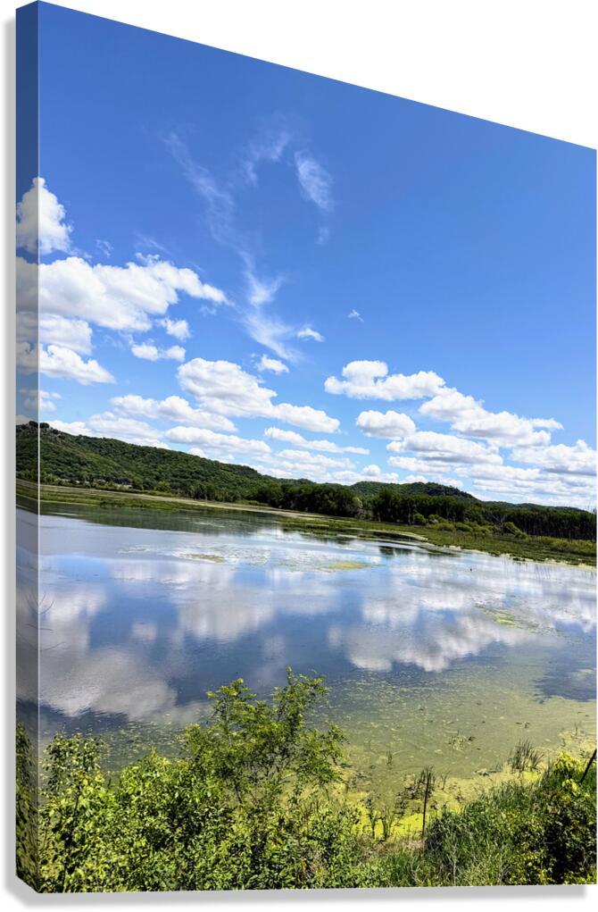 Whispers on the Water: A Mirror of the Skies Canvas Print