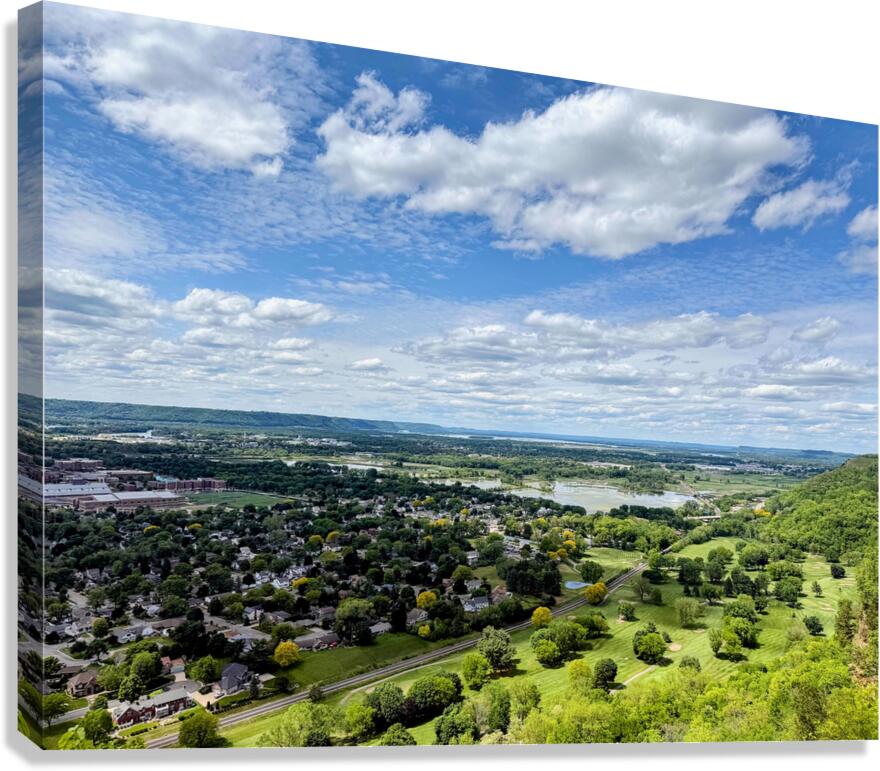 Between Rivers and Rooftops Canvas Print