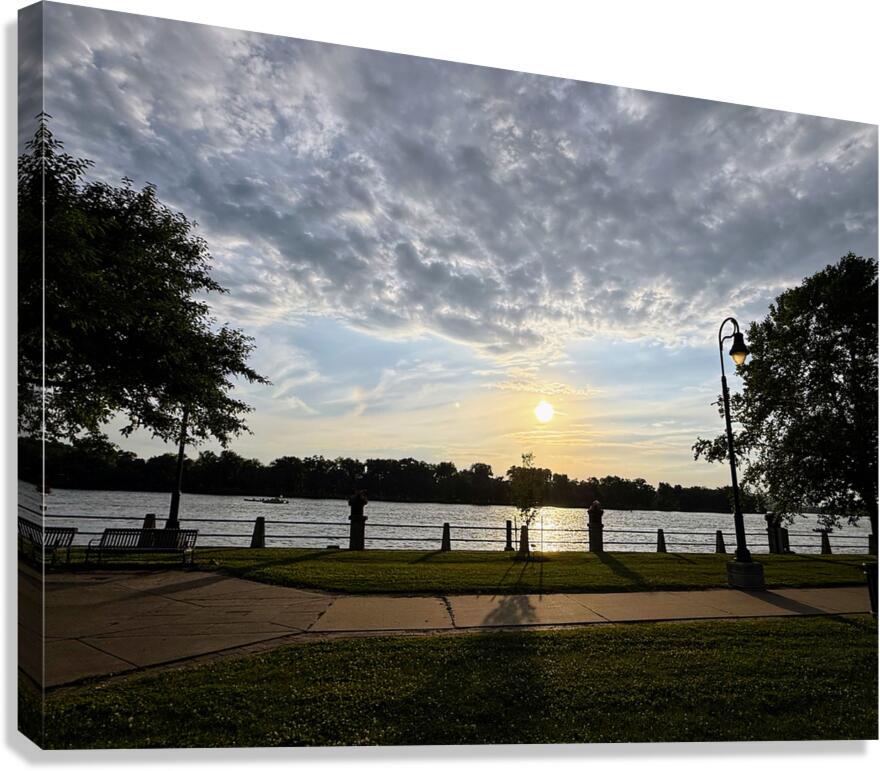 Golden Hour on the Centerline Canvas Print