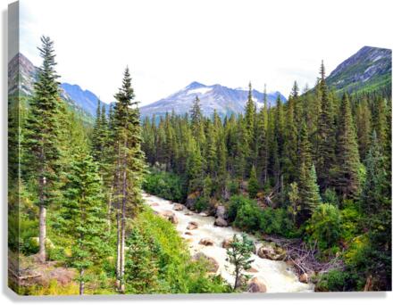 Majestic Mountains of Alaska 3C Canvas Print